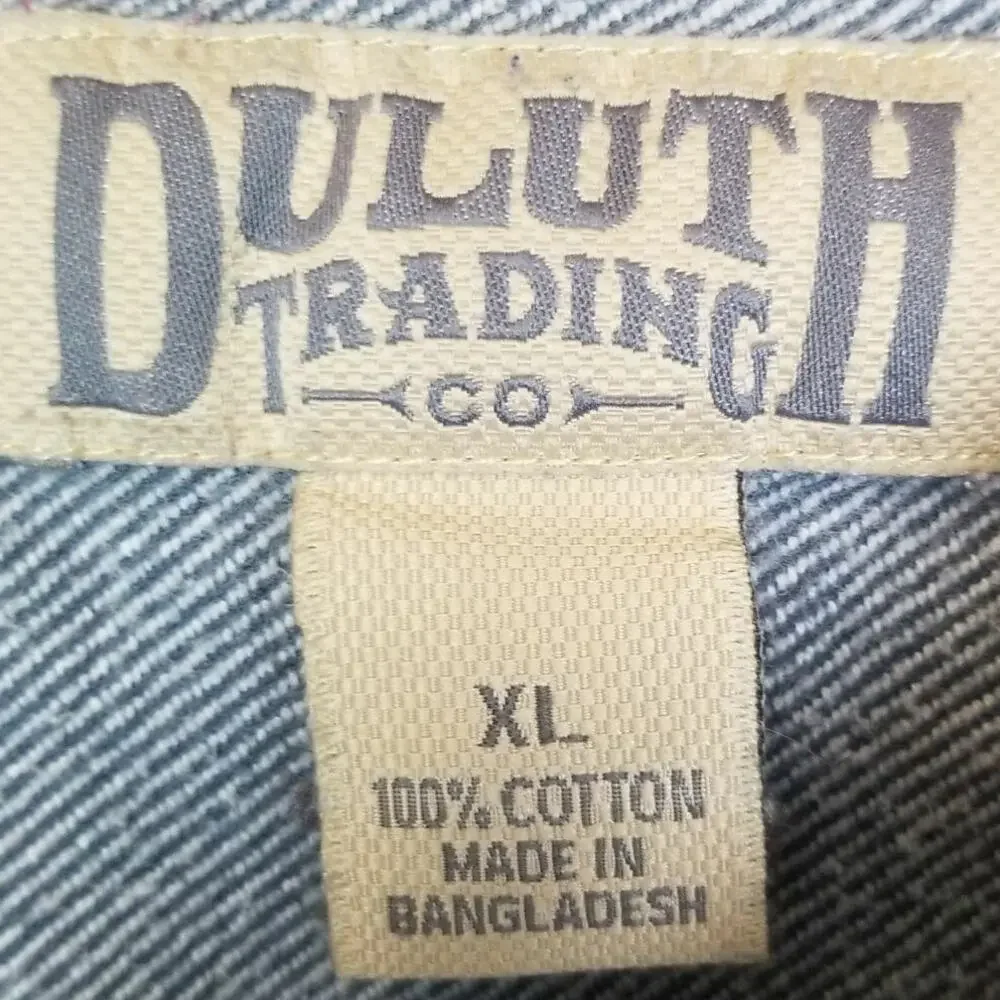 Duluth Trading Co Mens Flannel Shirt Sz XL Gorpcore Workwear Outdoor Minimalist